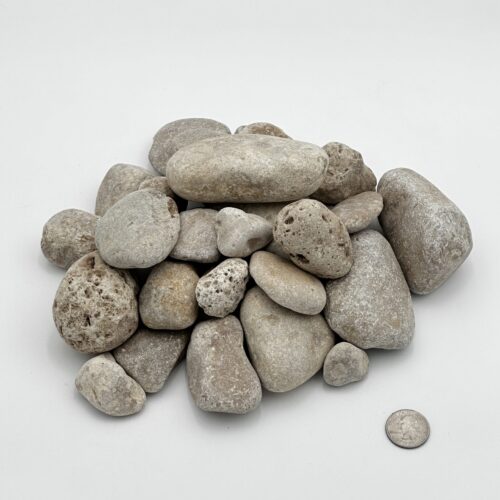 creme/white river rock for landscaping