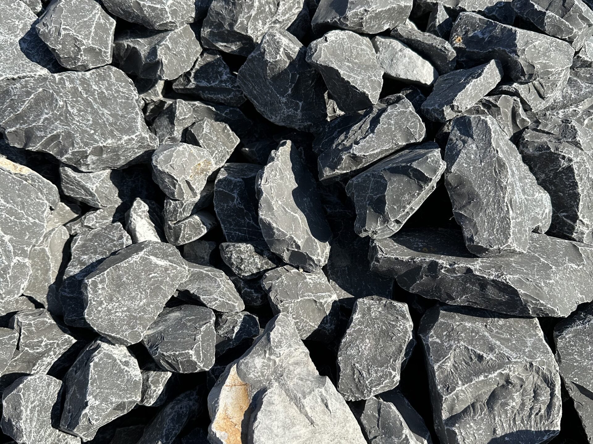 large blue rock for ponds and retaining walls